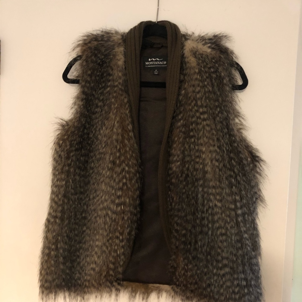 Faux fur vest